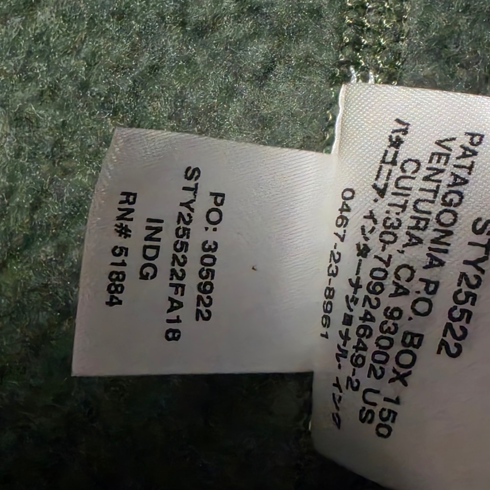 Patagonia Better Sweater 1/4 Zip Pullover Mens Large Industrial Green 25522 FA18 - Picture 8 of 9